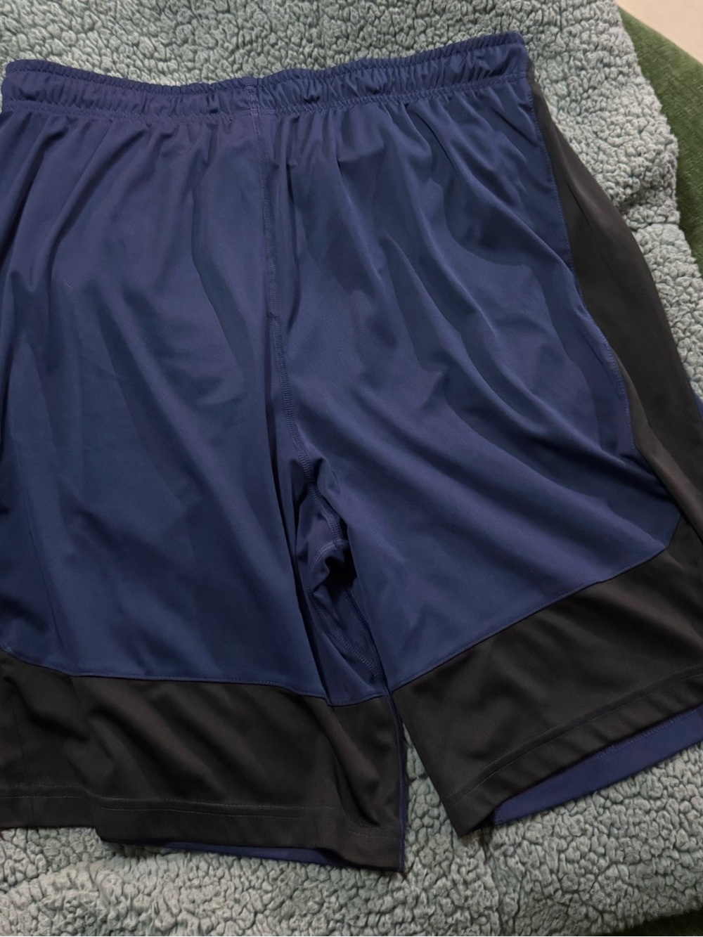 Nike Blue and Black Athletic Shorts